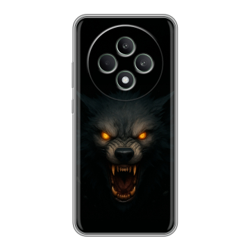 Силиконовый чехол на OPPO Reno12 F с принтом Волк