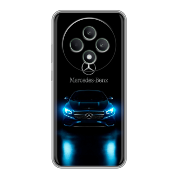 Силиконовый чехол на OPPO Reno12 F с принтом Mercedes Мерседес