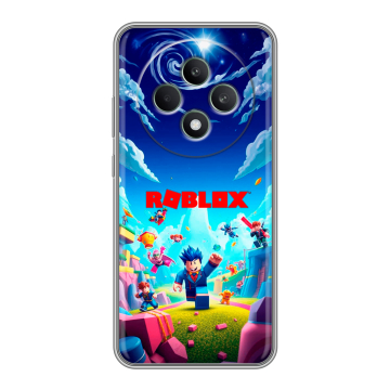 Силиконовый чехол на OPPO Reno12 F с принтом Roblox Роблокс