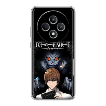 Силиконовый чехол на OPPO Reno12 F с принтом Death note Тетрадь смерти