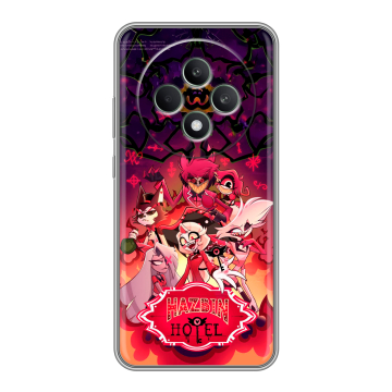 Силиконовый чехол на OPPO Reno12 F с принтом Hazbin Hotel Отель Хазбин Силиконовый чехол на OPPO Reno12 F с принтом Hazbin Hotel Отель Хазбин