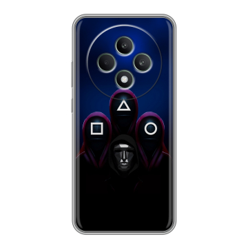 Силиконовый чехол на OPPO Reno12 F с принтом Игра Кальмара