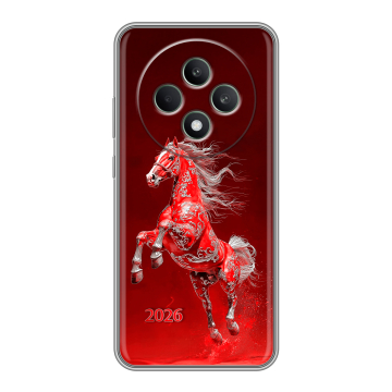 Силиконовый чехол на OPPO Reno12 F с принтом Новый год