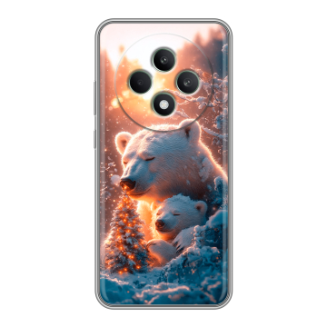 Силиконовый чехол на OPPO Reno12 F с принтом Новый год