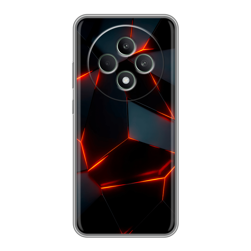 Силиконовый чехол на OPPO Reno12 F с принтом Яркие абстракции Силиконовый чехол на OPPO Reno12 F с принтом Яркие абстракции