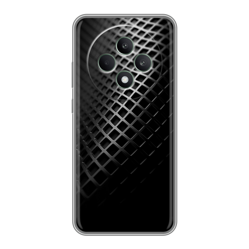 Силиконовый чехол на OPPO Reno12 F с принтом Текстура металла Силиконовый чехол на OPPO Reno12 F с принтом Текстура металла