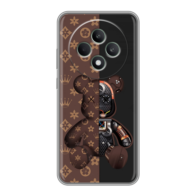 Силиконовый чехол на OPPO Reno12 F с принтом Луи робот Силиконовый чехол на OPPO Reno12 F с принтом Луи робот