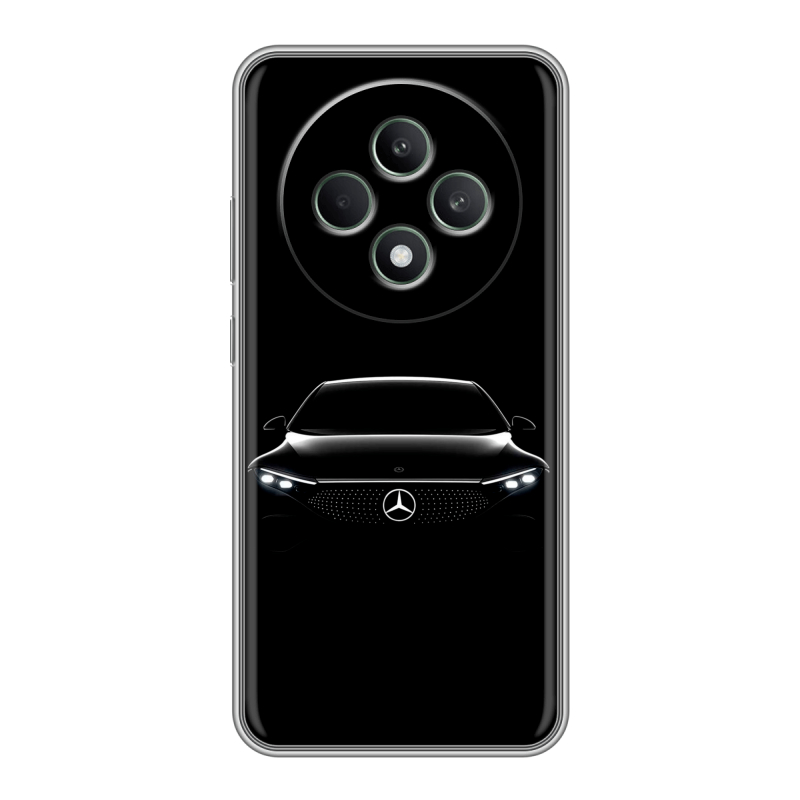 Силиконовый чехол на OPPO Reno12 F с принтом Mercedes Мерседес Силиконовый чехол на OPPO Reno12 F с принтом Mercedes Мерседес