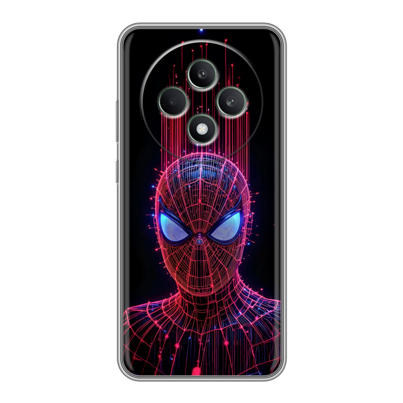 Силиконовый чехол на OPPO Reno12 F с принтом Spiderman Человек паук Силиконовый чехол на OPPO Reno12 F с принтом Spiderman Человек паук