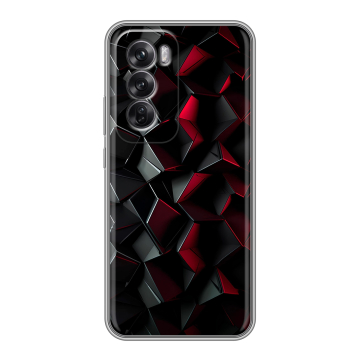 Силиконовый чехол на OPPO Reno12 Pro с принтом Абстракция