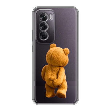 Силиконовый чехол на OPPO Reno12 Pro с принтом Медведь