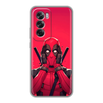 Силиконовый чехол на OPPO Reno12 Pro с принтом Дедпул Deadpool