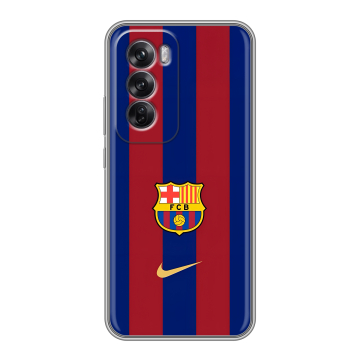 Силиконовый чехол на OPPO Reno12 Pro с принтом Барселона Barcelona