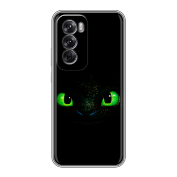 Силиконовый чехол на OPPO Reno12 Pro с принтом Как приручить дракона