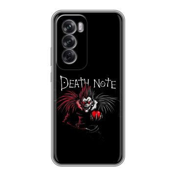 Силиконовый чехол на OPPO Reno12 Pro с принтом Death note Тетрадь смерти