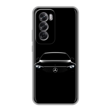 Силиконовый чехол на OPPO Reno12 Pro с принтом Mercedes Мерседес