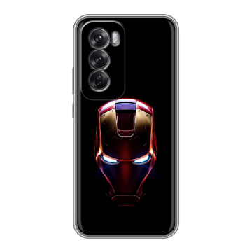 Силиконовый чехол на OPPO Reno12 Pro с принтом IronMan Железный человек