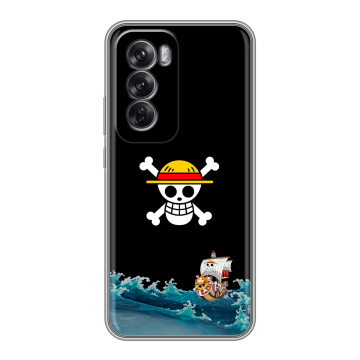 Силиконовый чехол на OPPO Reno12 Pro с принтом One Piece Ван Пис
