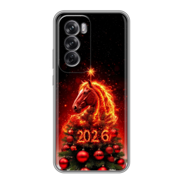 Силиконовый чехол на OPPO Reno12 Pro с принтом Новый год
