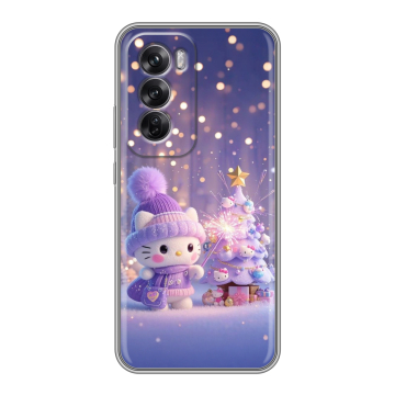Силиконовый чехол на OPPO Reno12 Pro с принтом Новый год