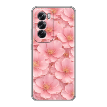 Силиконовый чехол на OPPO Reno12 Pro с принтом женский