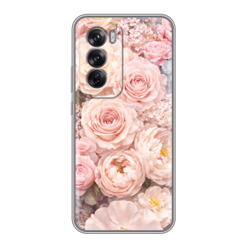 Силиконовый чехол на OPPO Reno12 Pro с принтом женский