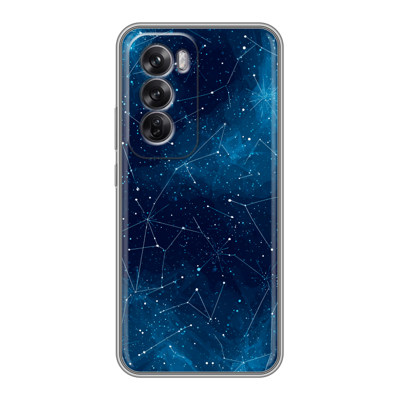Силиконовый чехол на OPPO Reno12 Pro с принтом Космос звезды Силиконовый чехол на OPPO Reno12 Pro с принтом Космос звезды