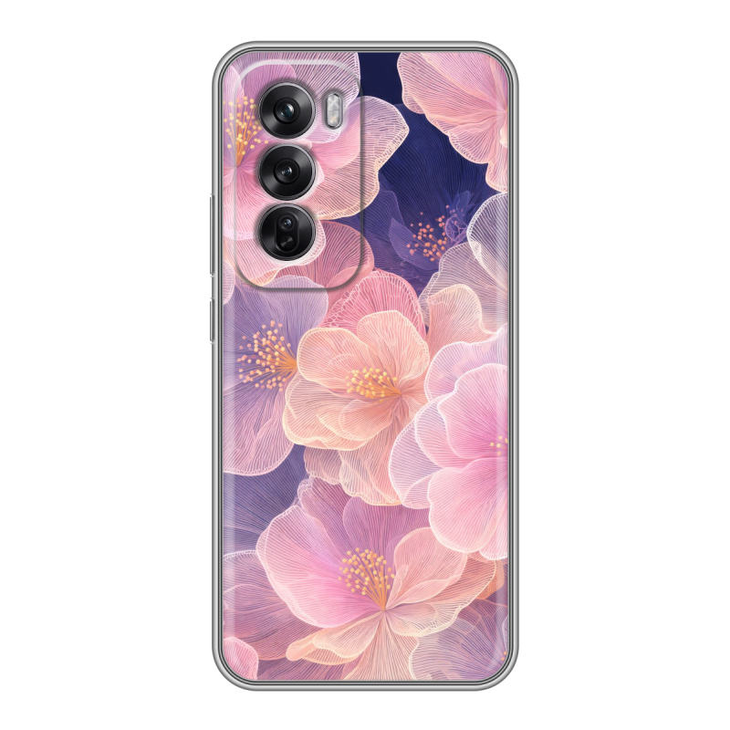 Силиконовый чехол на OPPO Reno12 Pro с принтом женский Силиконовый чехол на OPPO Reno12 Pro с принтом женский
