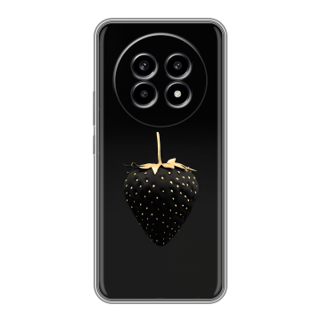 Силиконовый чехол на Realme 13 Pro с принтом Черная клубника Силиконовый чехол на Realme 13 Pro с принтом Черная клубника