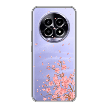 Силиконовый чехол на Realme 13 Pro с принтом Ветка сакуры Силиконовый чехол на Realme 13 Pro с принтом Ветка сакуры