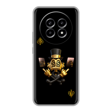 Силиконовый чехол на Realme 13 Pro с принтом Золотой скрудж макдак