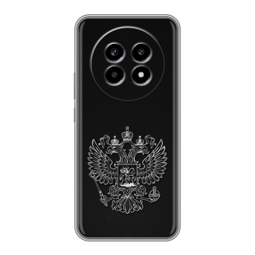 Силиконовый чехол на Realme 13 Pro с принтом Герб России