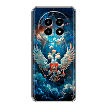 Силиконовый чехол на Realme 13 Pro с принтом Герб флаг России Силиконовый чехол на Realme 13 Pro с принтом Герб флаг России