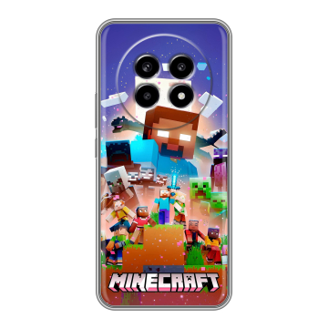 Силиконовый чехол на Realme 13 Pro с принтом Майнкрафт Minecraft Силиконовый чехол на Realme 13 Pro с принтом Майнкрафт Minecraft