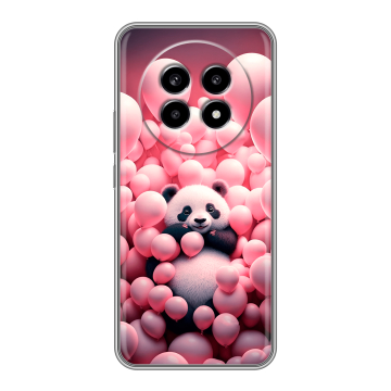 Силиконовый чехол на Realme 13 Pro с принтом Панда Силиконовый чехол на Realme 13 Pro с принтом Панда