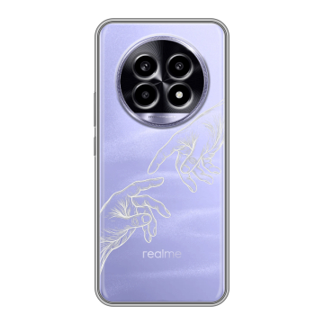 Силиконовый чехол на Realme 13 Pro с принтом Сотворение мира Силиконовый чехол на Realme 13 Pro с принтом Сотворение мира