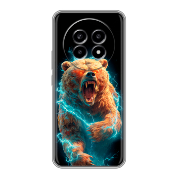 Силиконовый чехол на Realme 13 Pro с принтом Медведь Силиконовый чехол на Realme 13 Pro с принтом Медведь