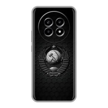 Силиконовый чехол на Realme 13 Pro с принтом Герб Флаг СССР