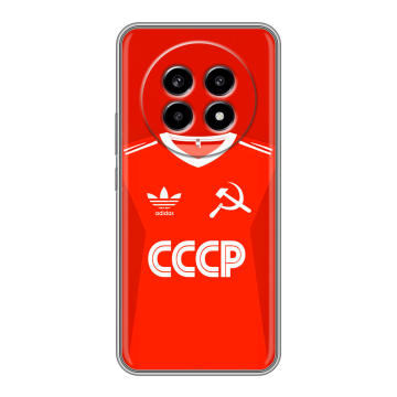 Силиконовый чехол на Realme 13 Pro с принтом Флаг Герб СССР Силиконовый чехол на Realme 13 Pro с принтом Флаг Герб СССР