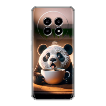 Силиконовый чехол на Realme 13 Pro с принтом смешная панда Силиконовый чехол на Realme 13 Pro с принтом смешная панда