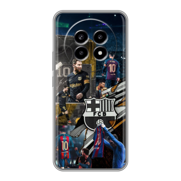 Силиконовый чехол на Realme 13 Pro с принтом Messi Barcelona Силиконовый чехол на Realme 13 Pro с принтом Messi Barcelona