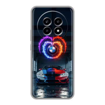Силиконовый чехол на Realme 13 Pro с принтом BMW БМВ Силиконовый чехол на Realme 13 Pro с принтом BMW БМВ