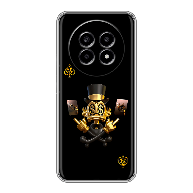 Силиконовый чехол на Realme 13 Pro с принтом Золотой скрудж макдак Силиконовый чехол на Realme 13 Pro с принтом Золотой скрудж макдак