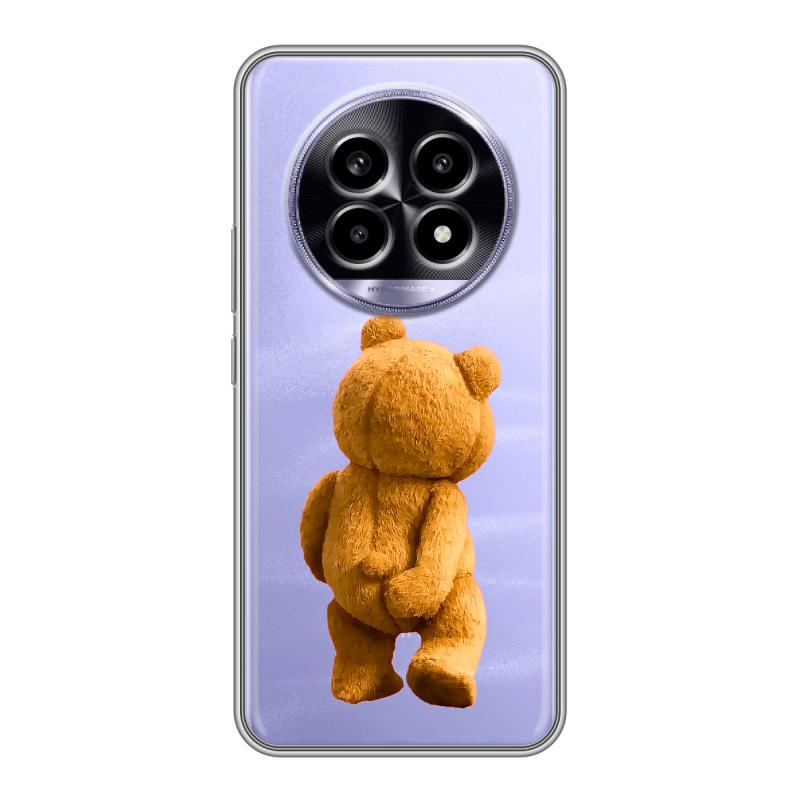 Силиконовый чехол на Realme 13 Pro с принтом Медведь Силиконовый чехол на Realme 13 Pro с принтом Медведь