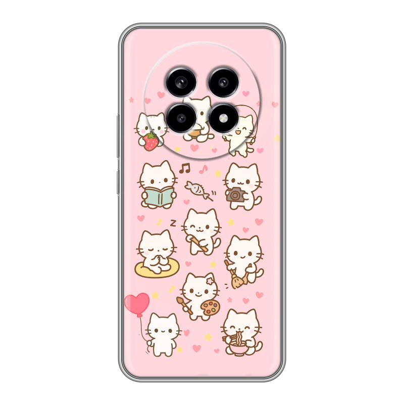 Силиконовый чехол на Realme 13 Pro с принтом Hello Kitty Хелоу Кити Силиконовый чехол на Realme 13 Pro с принтом Hello Kitty Хелоу Кити