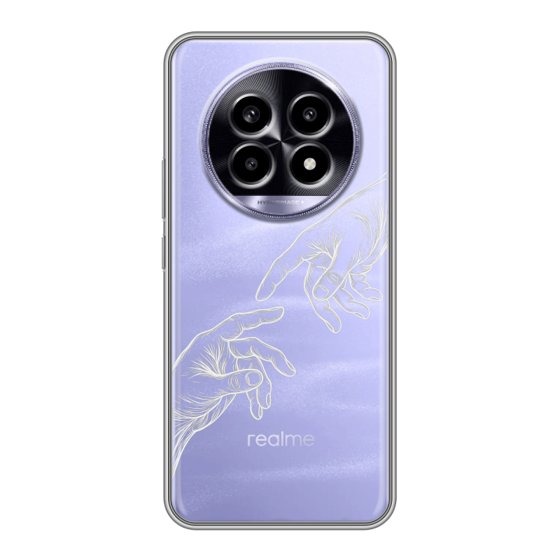 Силиконовый чехол на Realme 13 Pro с принтом Сотворение мира Силиконовый чехол на Realme 13 Pro с принтом Сотворение мира