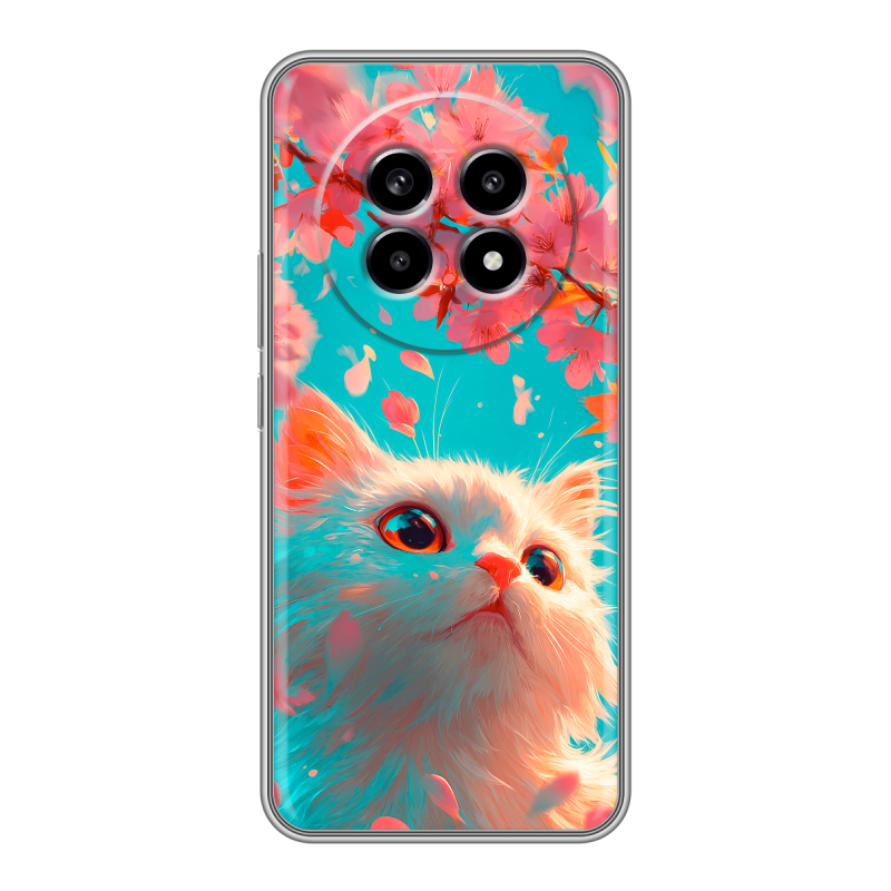 Силиконовый чехол на Realme 13 Pro с принтом Красивый кот Силиконовый чехол на Realme 13 Pro с принтом Красивый кот