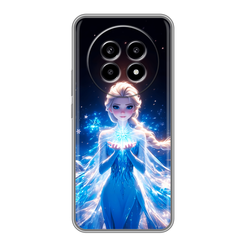 Силиконовый чехол на Realme 13 Pro с принтом Холодное сердце Frozen Силиконовый чехол на Realme 13 Pro с принтом Холодное сердце Frozen