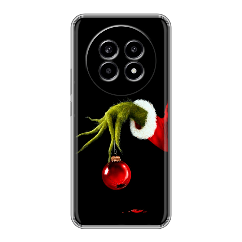 Силиконовый чехол на Realme 13 Pro с принтом Новый год Гринч Силиконовый чехол на Realme 13 Pro с принтом Новый год Гринч