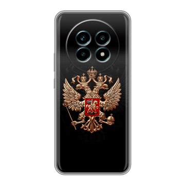 Силиконовый чехол на Realme 13 Pro Plus с принтом Герб России Силиконовый чехол на Realme 13 Pro Plus с принтом Герб России